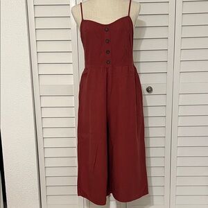 Crop Rust Palazzo Jumpsuit